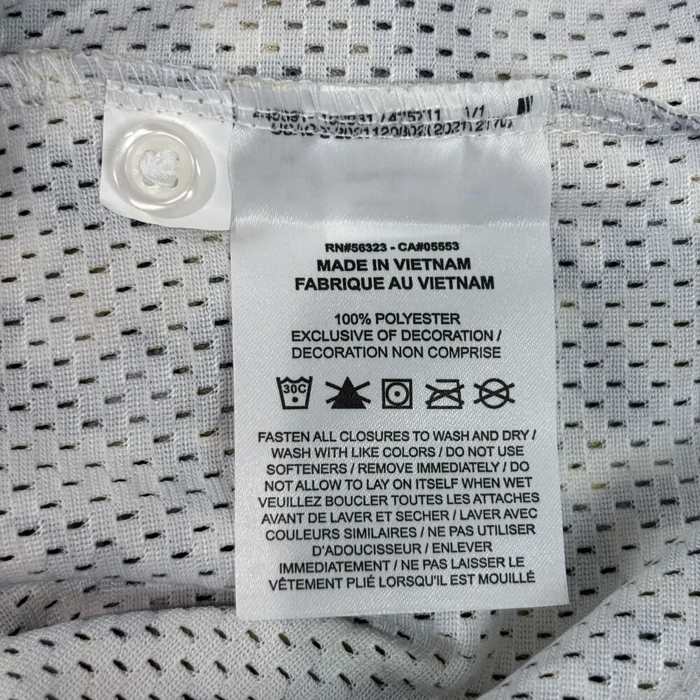 Jordan Essentials Poolside Shirt Men's Small Camo Button Up Pocket Camp Mesh